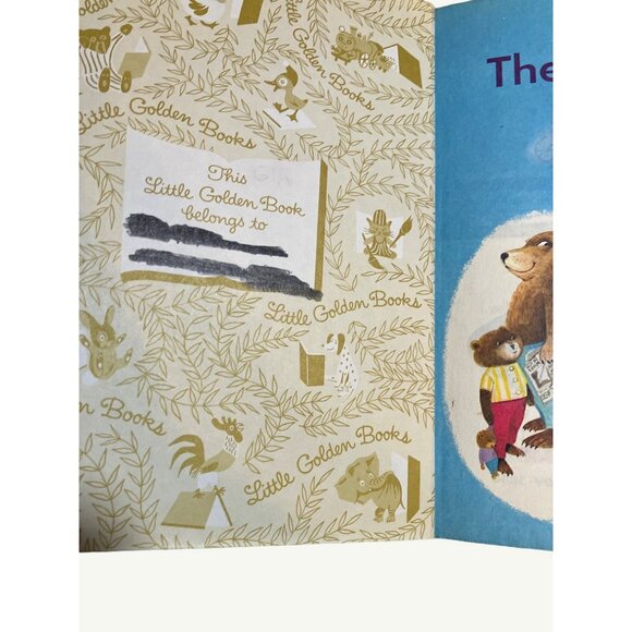 Vintage Little Golden Book The Three Bears Classic Childrens Storybook 69 Cent E - Picture 3 of 10